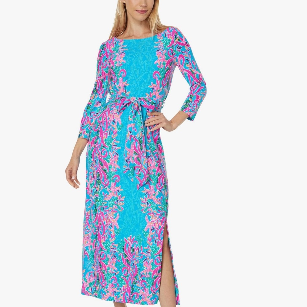 NWT Lilly Pulitzer Carabella Midi Dress in Size XS